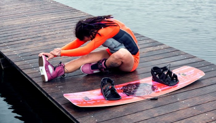 Stretch before you wakeboard