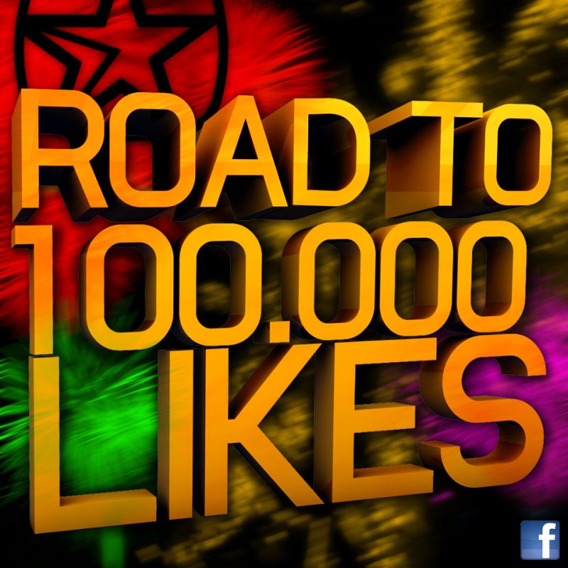 Facebook Road to 100.000 likes!