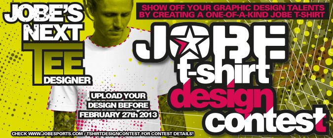 Enter in the Jobe's Next Designer Tee contest!
