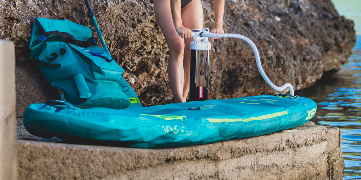 Wie bläst man ein Stand up Paddle Board auf? Blog Jobe Offizielle