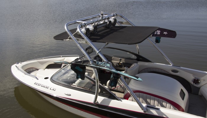 Used Bimini Top Canopy Cover For Wakeboard Tower - 52x60 Inches - Like New Condition