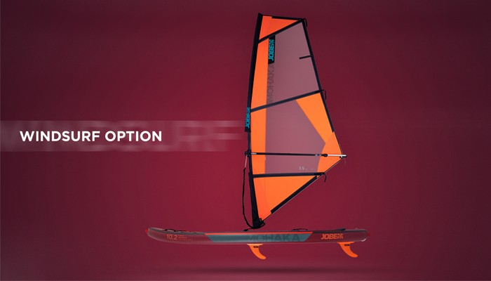 The Mohaka 10.2 brings stand up paddling and windsurfing together!
