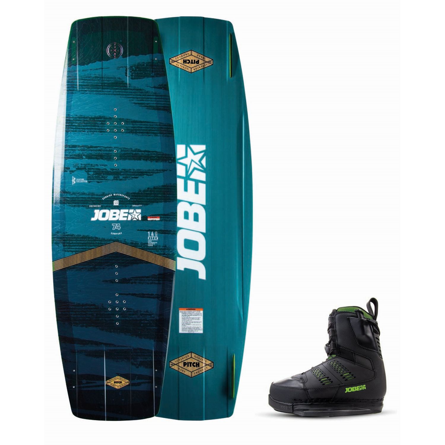 Jobe Pitch Wakeboard 144 & Nitro Bindings Black Set