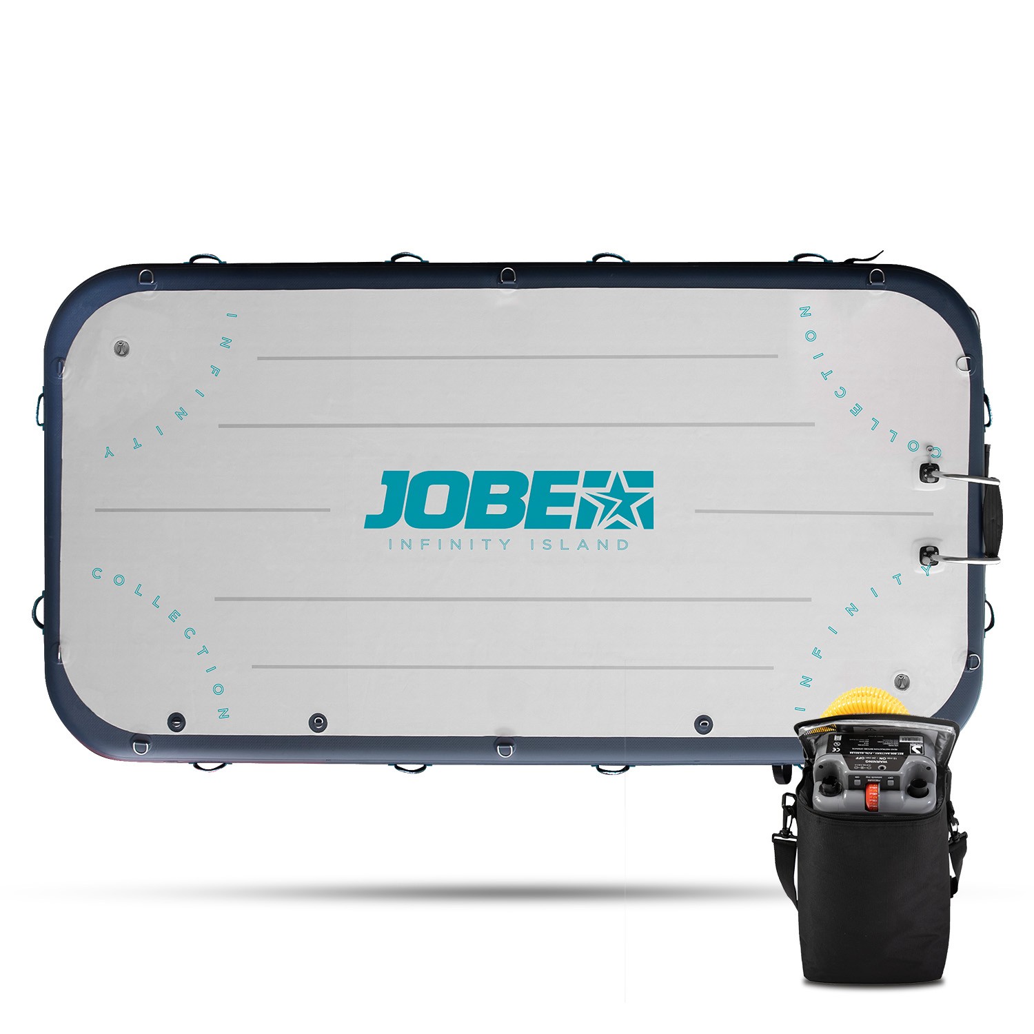 Jobe Infinity Island Plate-forme Gonflable avec Pompe