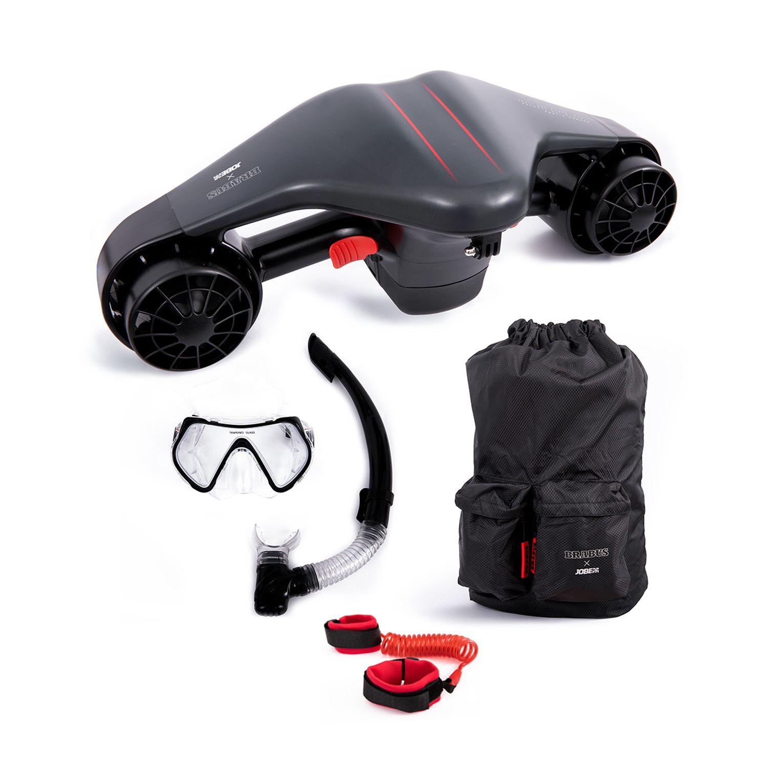 BRABUS x Jobe Shadow Seascooter with Bag and Snorkel set
