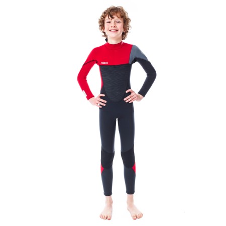 Jobe Fullsuit Rebel Children's Youth Blue Red Yellow Neoprene Surfing Wet Suit 