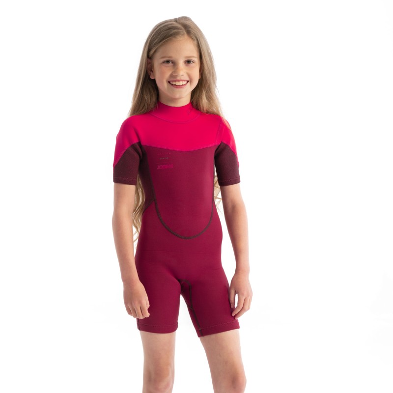 wetsuit jobe children youth pink girl short 2mm boston 