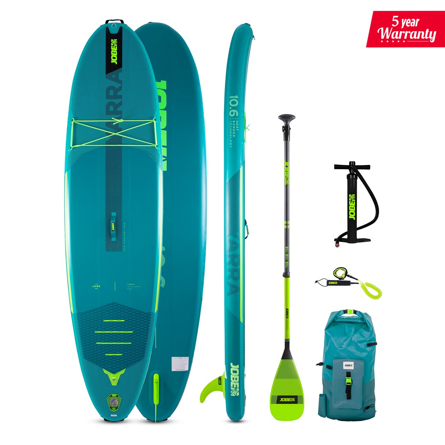 Jobe Yarra 10.6 SUP Board Gonflable Paquet Teal