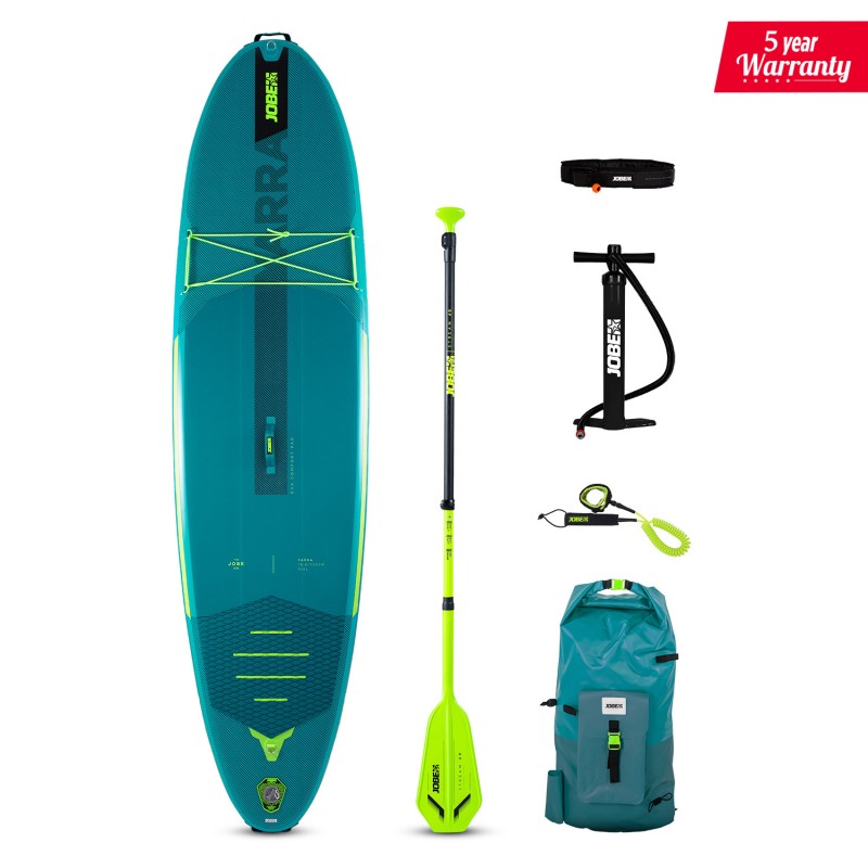 Jobe Yarra 10.6 SUP Board Gonflable Paquet Sarcelle