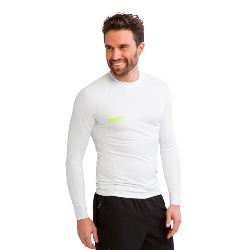Jobe Camiseta Protección Solar Longsleeve Hombres Blanco