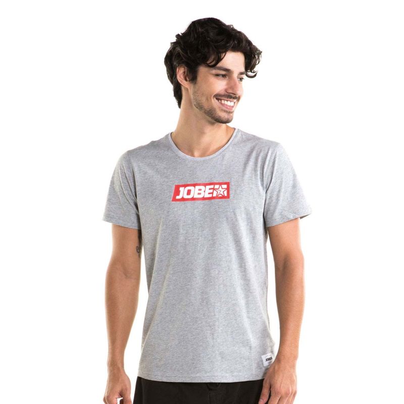 Jobe Logo T-Shirt Hommes Gris