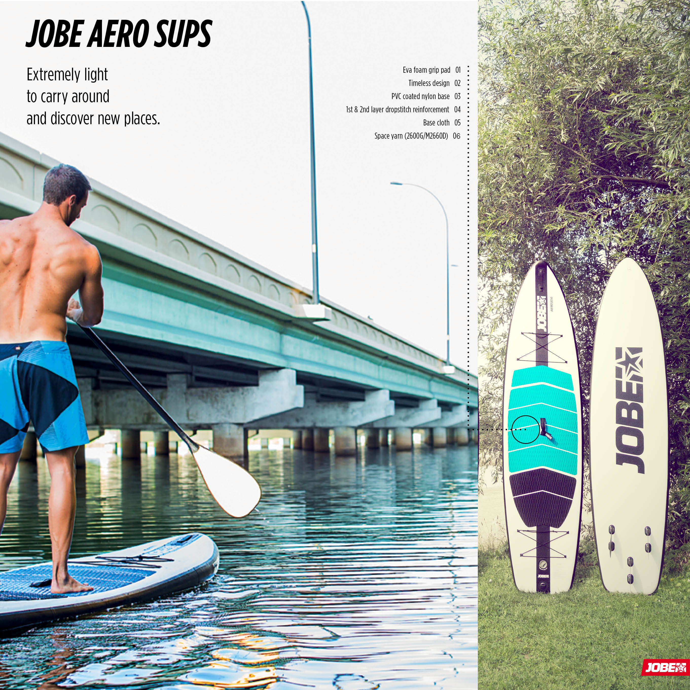 One of the lightest inflatable SUP boards in the market