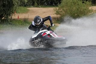 Jobe jetskier Max van der Valk takes part in the World Championships