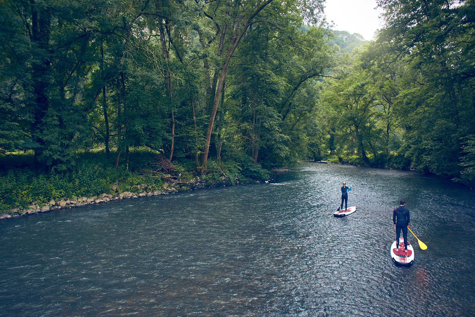 Jobe SUPing in the Ardennes
