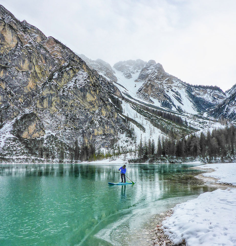 A winter SUP trip: the best places to go paddle boarding