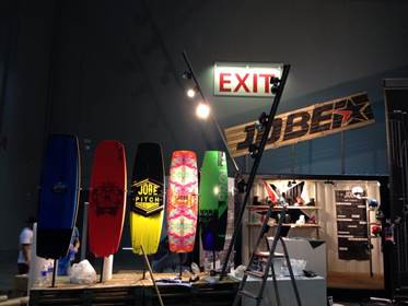 Visit the Jobe Wake Park booth at the Surf Expo!